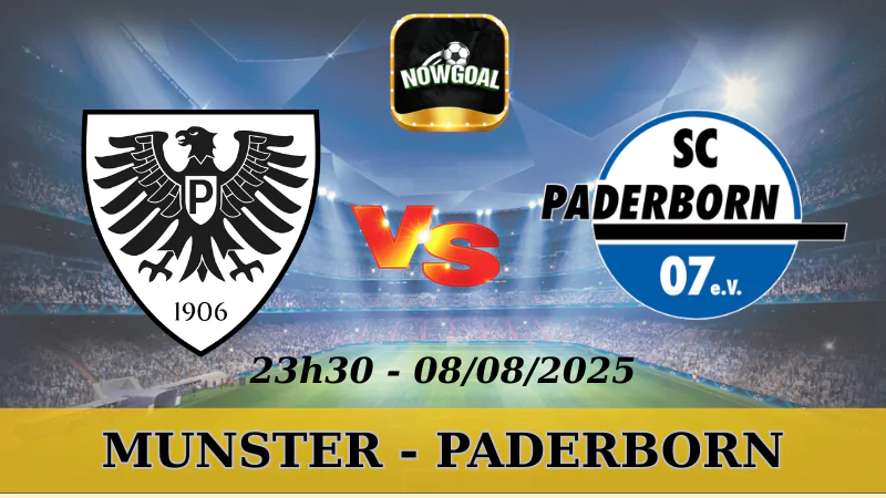 Soi Kèo Munster Vs Paderborn - Bundesliga 2 - 08/08/2025